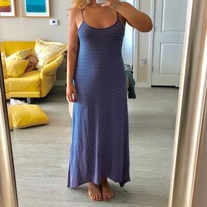 Love In Striped Maxi Dress Medium